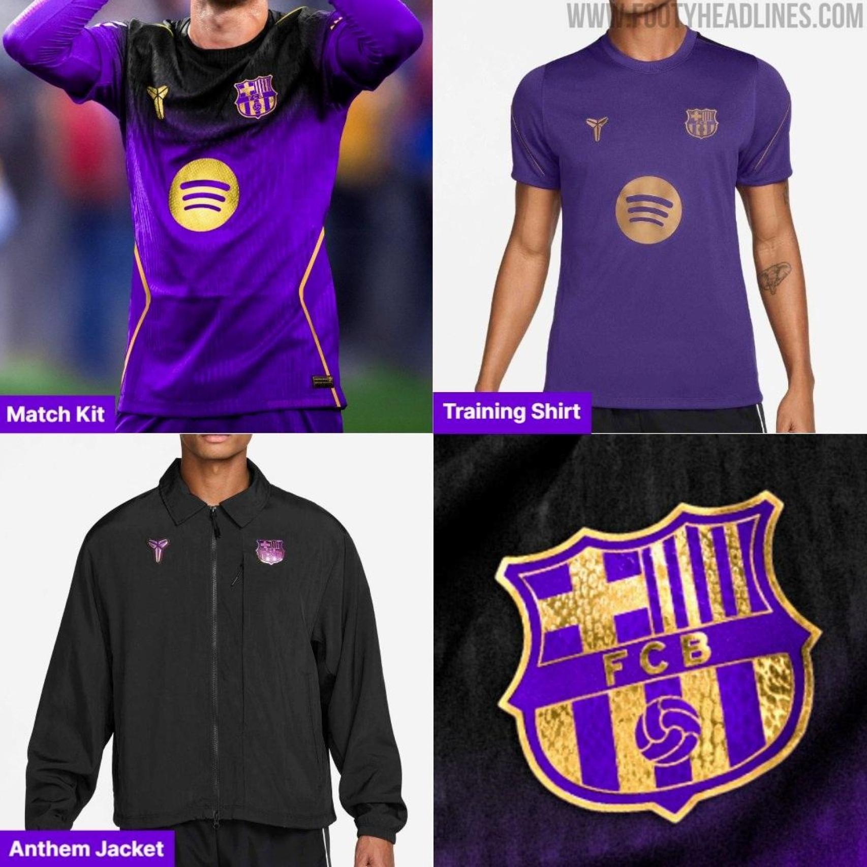 La colección de la segunda equipación del Barça 2026-27, en colaboración con Kobe Bryant