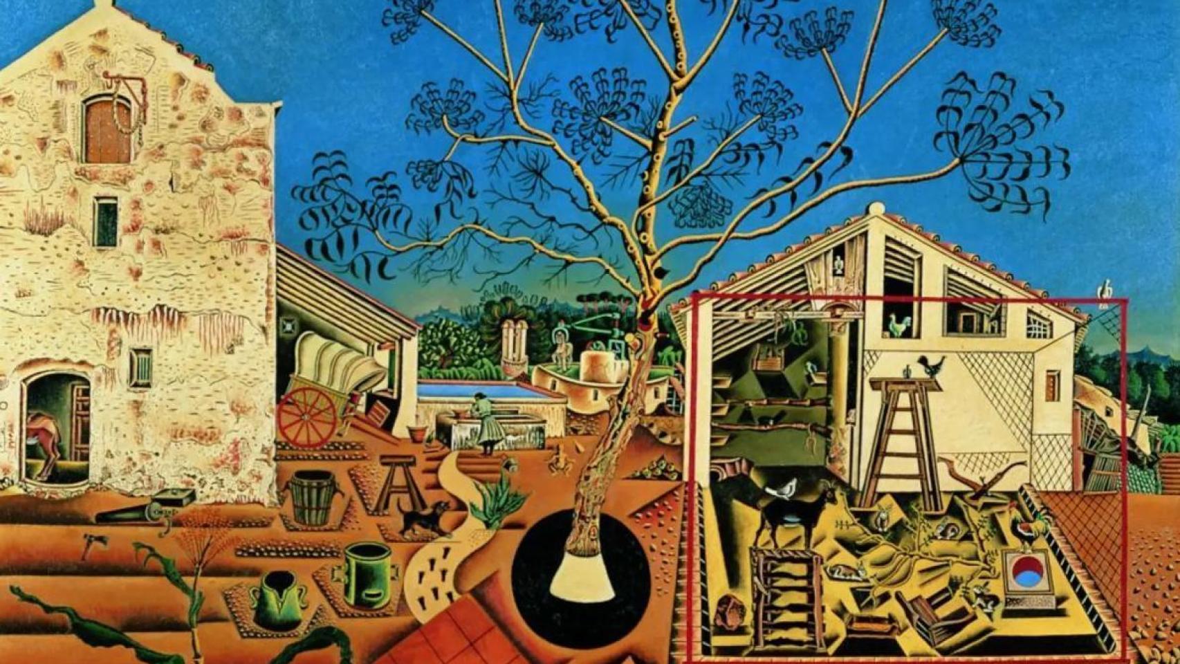 “La masia”, de Joan Miró. National Gallery of Art, Washington D.C.