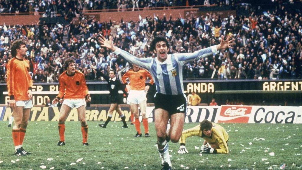 Gol de Kempes a Holanda en la final del Mundial de 1978