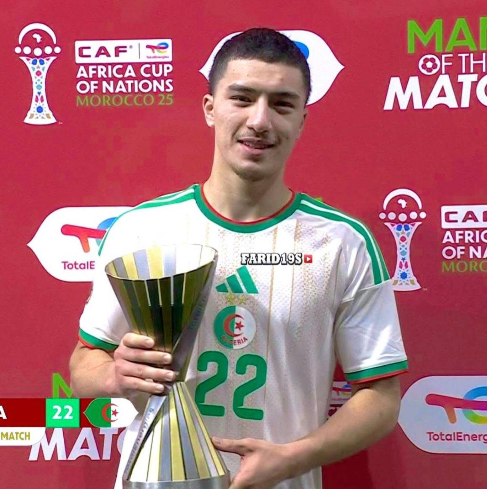 Ibrahim Maza, MVP del Argelia-Burkina Faso de la Copa África