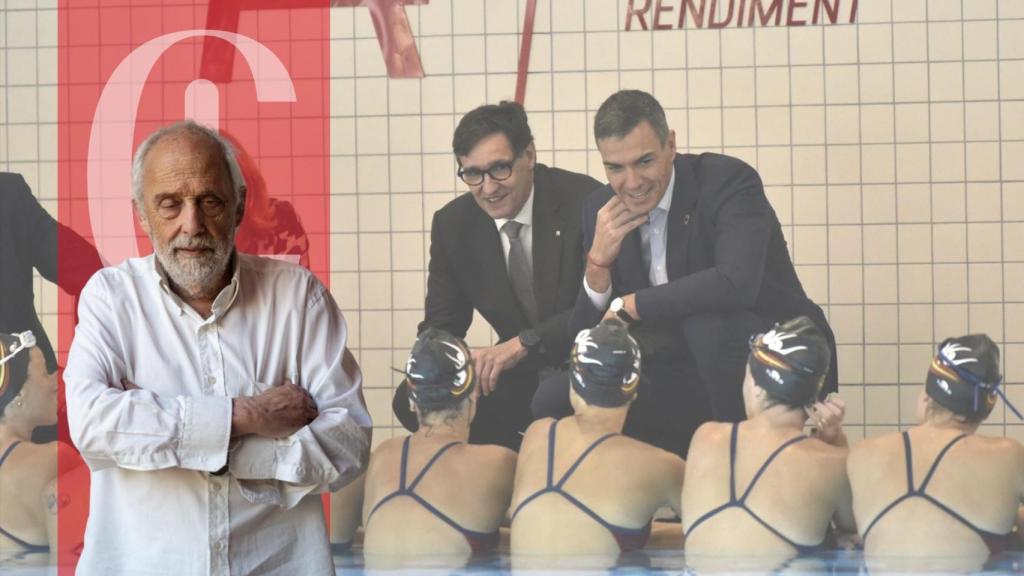 El presidente de la Generalitat, Salvador Illa (i), y el presidente del Gobierno, Pedro Sánchez (d), en el CAR