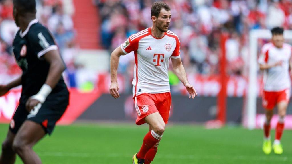 Leon Goretzka, en un partit de Bundesliga entre el Bayern de Munic i l'Eintracht de Frankfurt