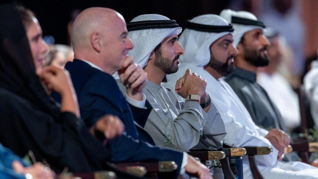 Gianni Infantino, durant el World Sports Summit a Dubai