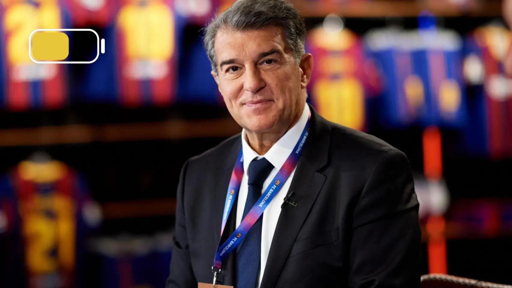 Joan Laporta, presidente del FC Barcelona