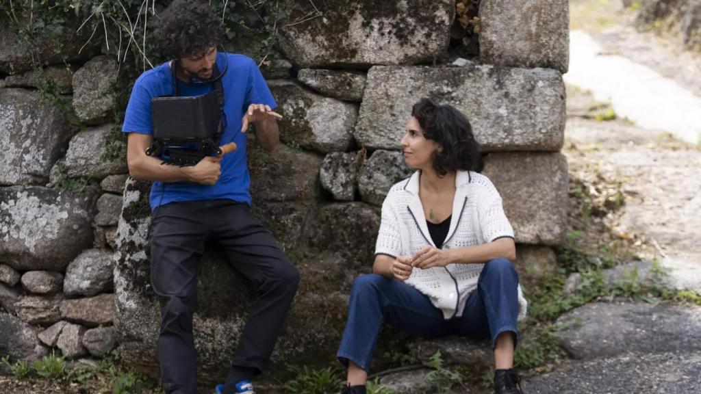 Lois Patiño en el rodaje de 'Ariel'