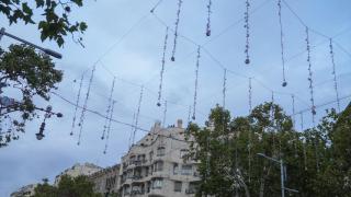 El cielo de Cataluña desde el paso de Gràcia de Barcelona