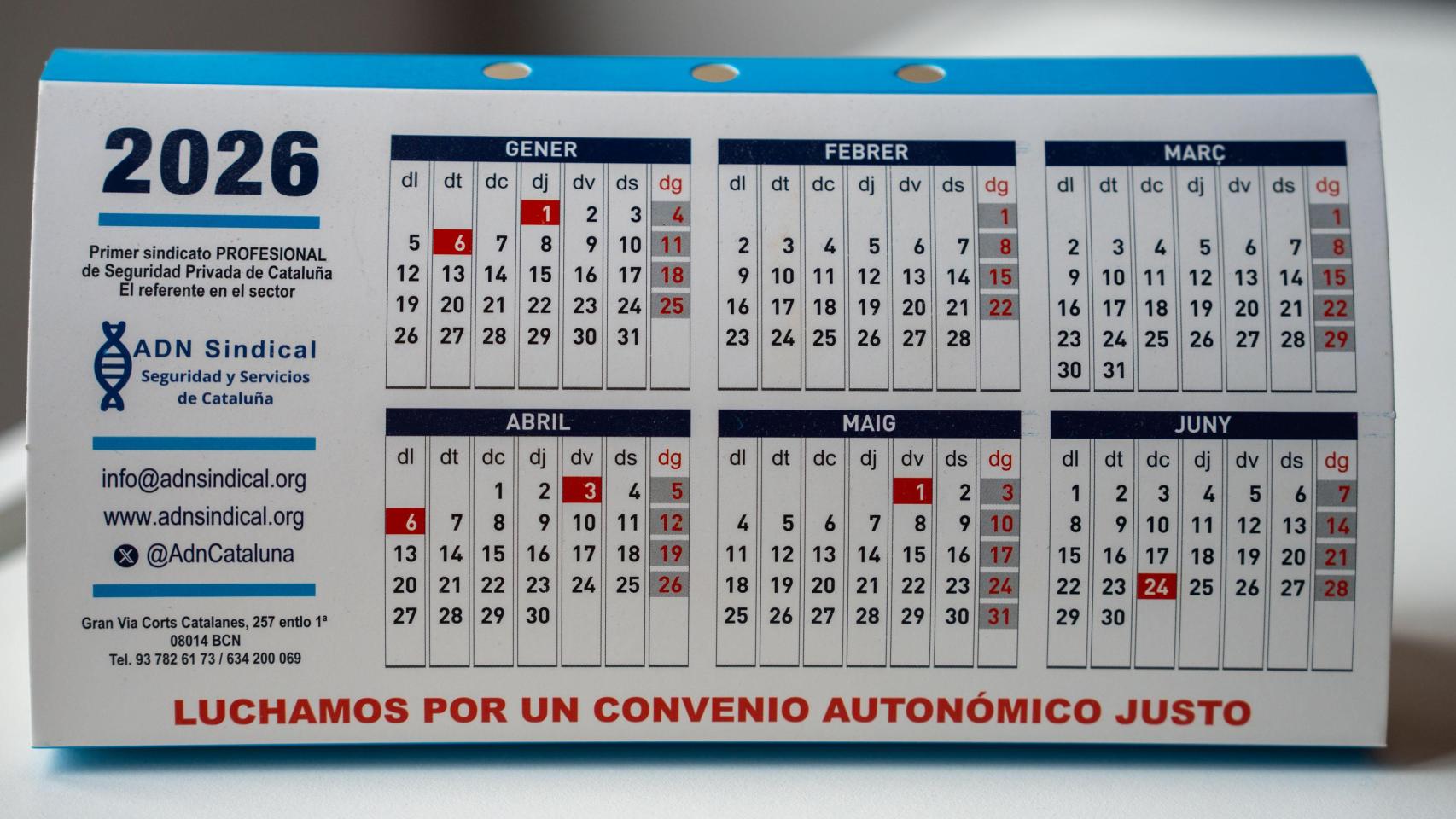 Calendario 2026