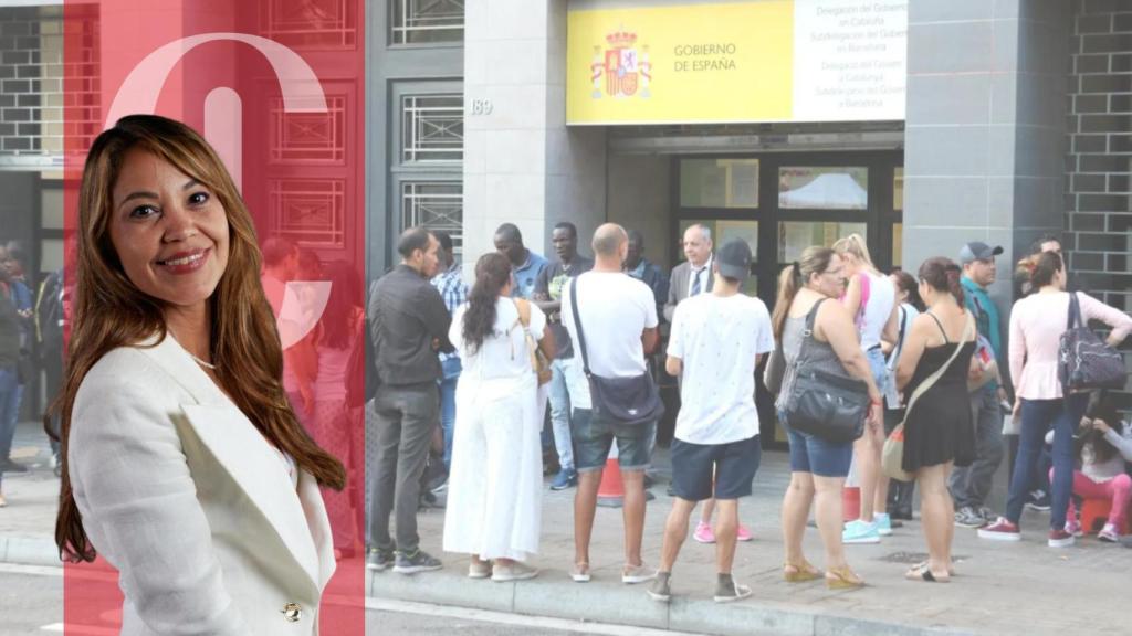 Una de las oficias de extranjería en Cataluña