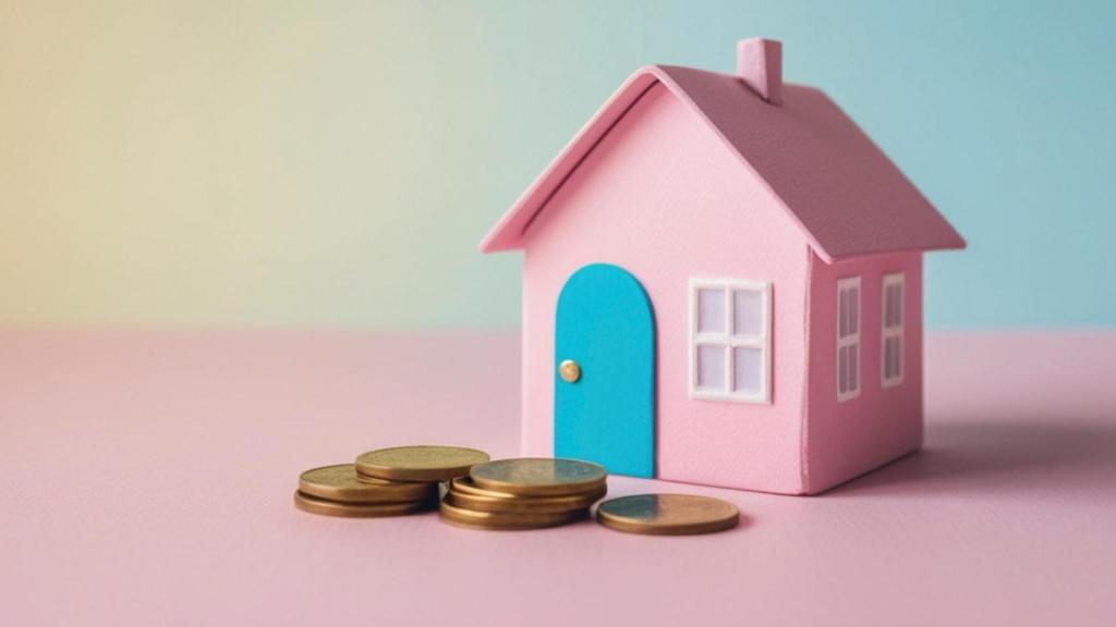 Una vivienda con unas monedas