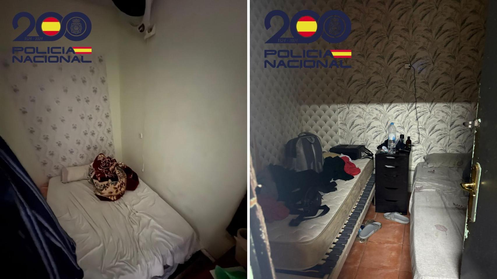 Imágenes de la habituación improvisada donde pernoctaba la víctima