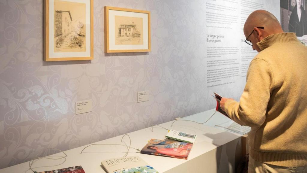 A més de l’obra de Francisca Sanuy, l’exposició mostra el diari que va escriure al seu fill gran durant la Guerra Civil