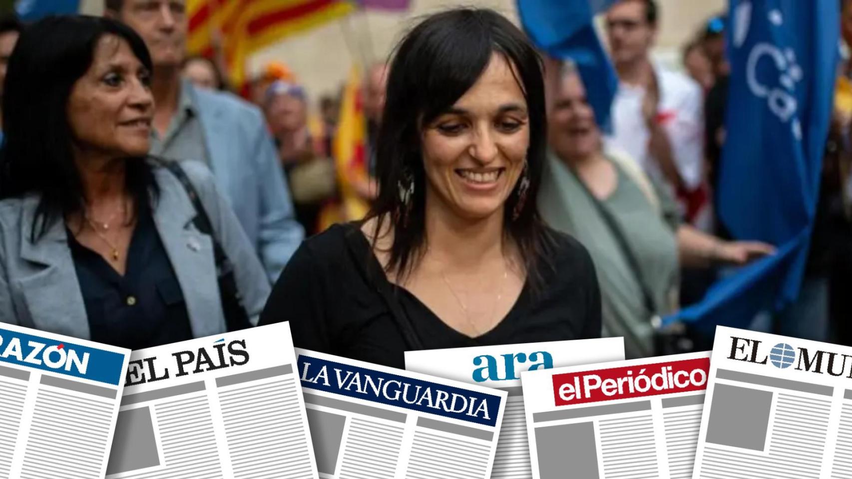 Fotomontaje con Sílvia Orriols, líder de Aliança Catalana