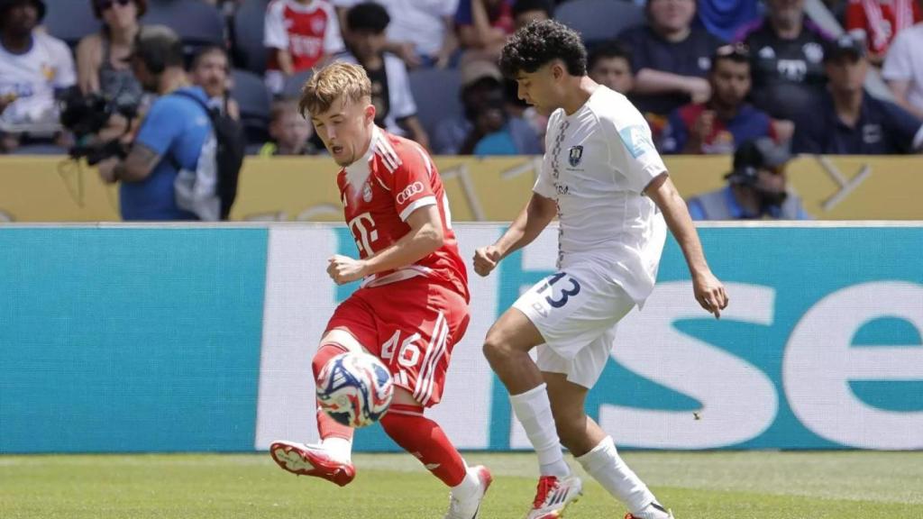 Lennart Karl, en un partido con el Bayern de Múnich