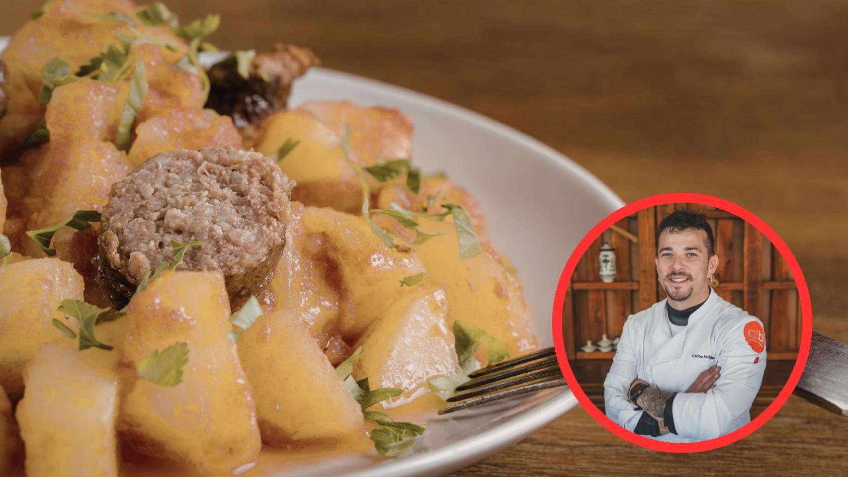 Carlos Maldonado y guiso de patatas
