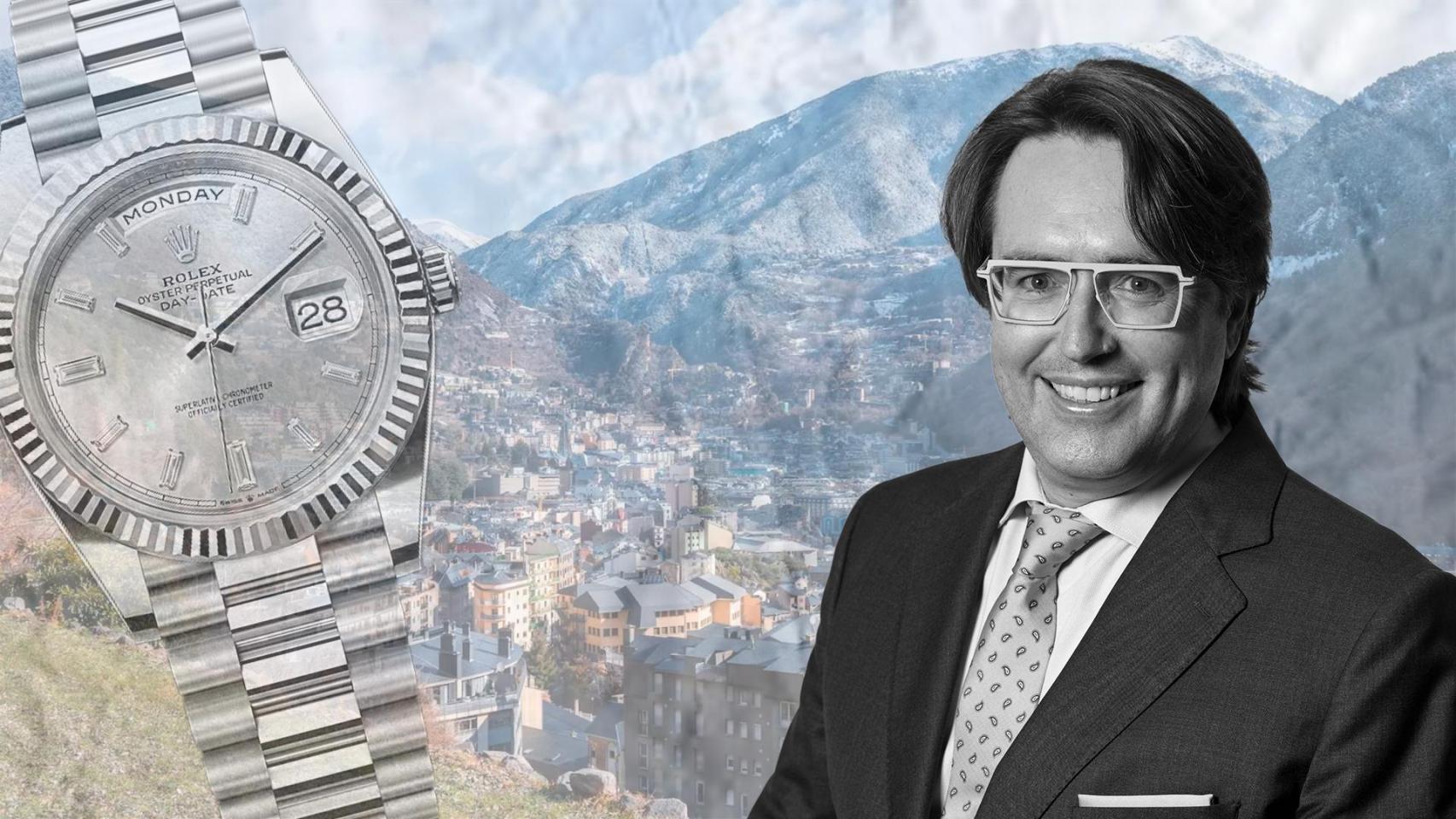 El político Carles Naudí, un Rolex y Andorra de fondo