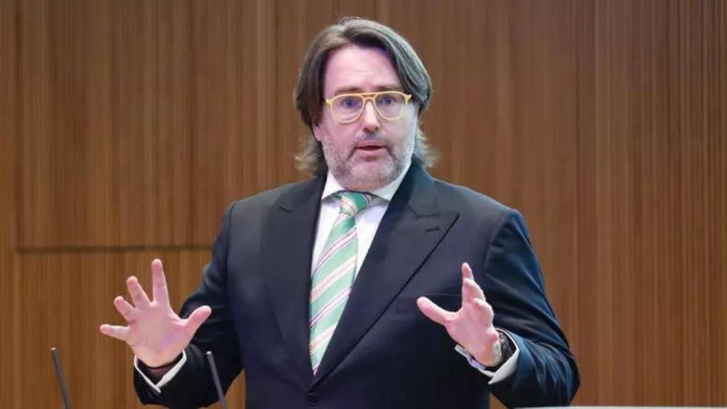 Carles Naudi durant una intervenció al Consell General