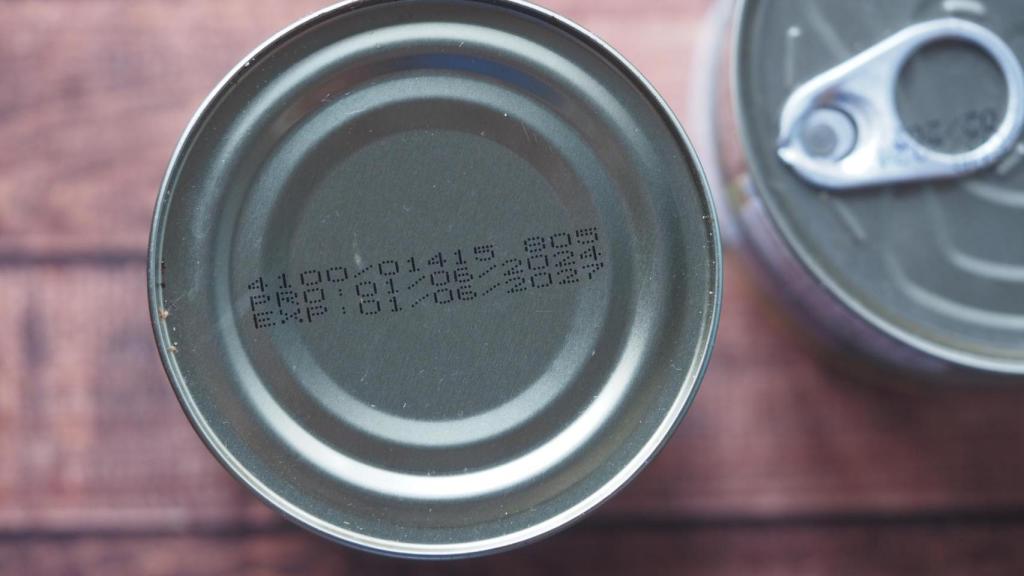 Fecha de caducidad de una lata