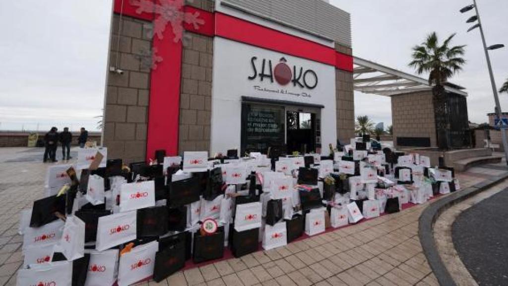 Fachada del 'restaurant & lounge club Shoko', uno de los puntos de recogida de regalos por Reyes
