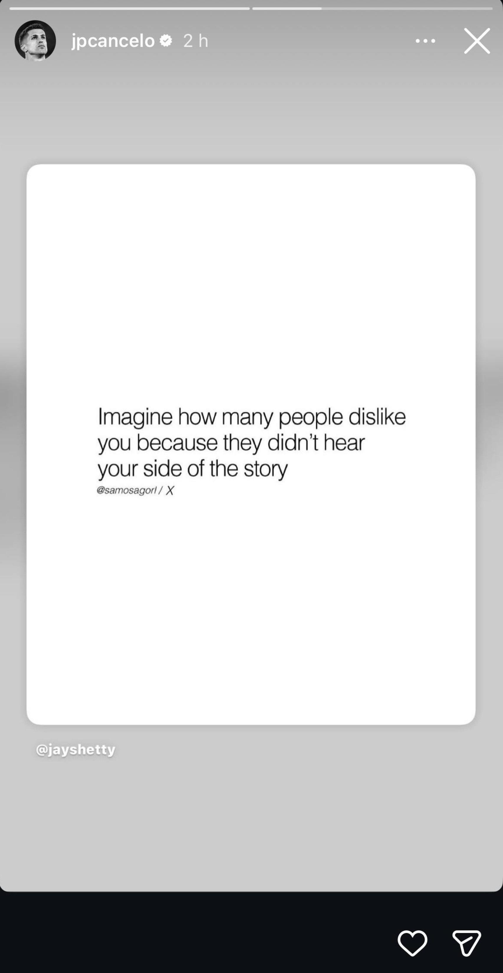 La publicación de Joao Cancelo en Instagram tras fichar por el Barça