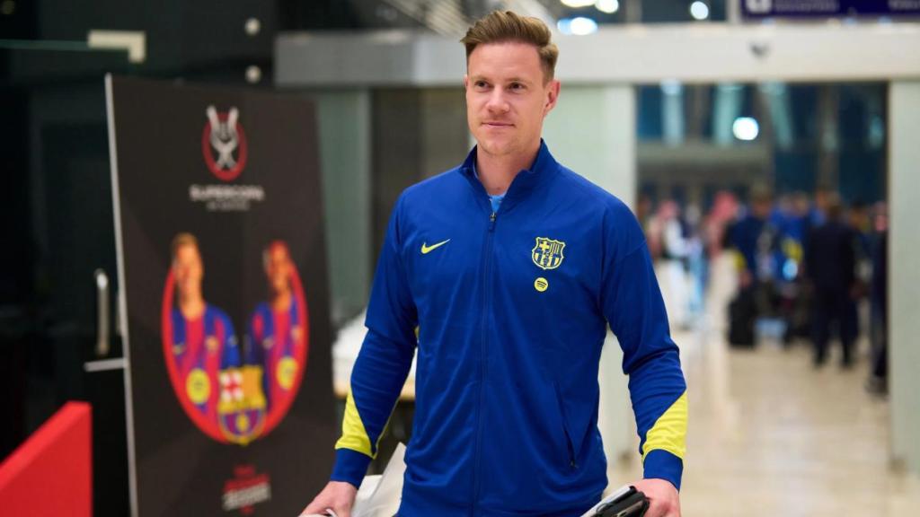 Ter Stegen, a l'expedició del Barça rumb a l'Aràbia Saudita per a la Supercopa