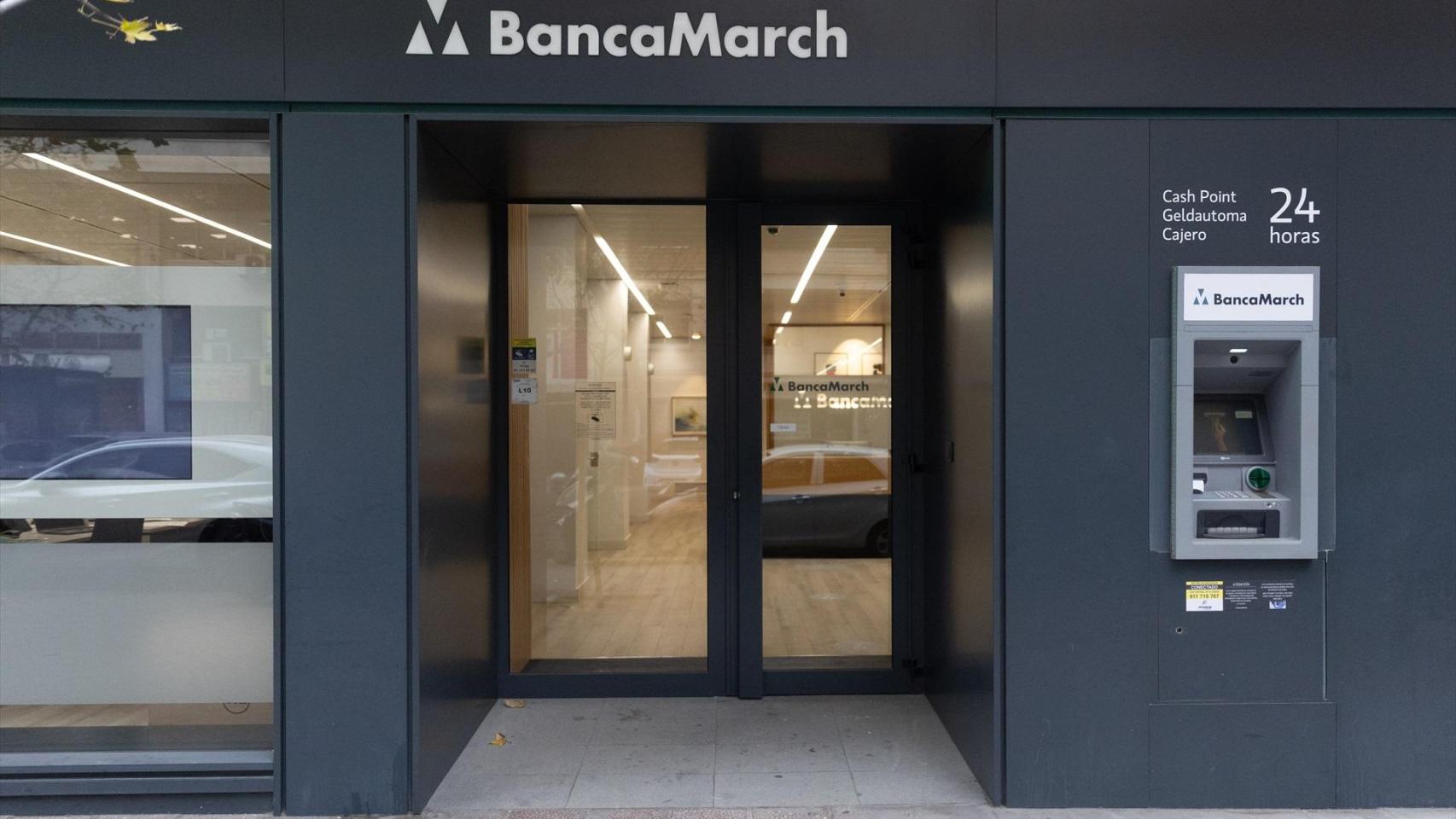 Fachada de la sede de Banca March en Madrid (archivo)