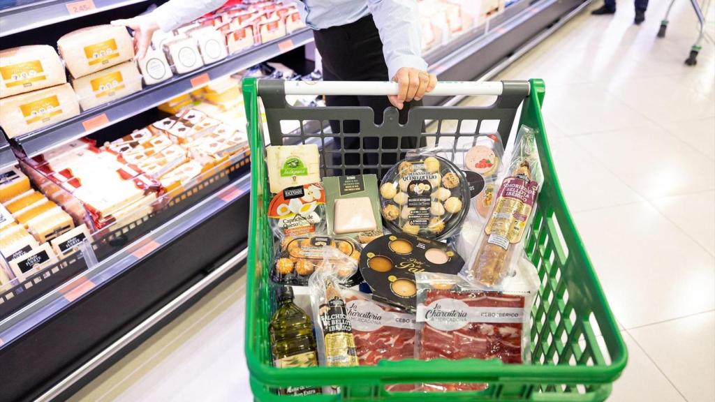 Un carrito de Mercadona