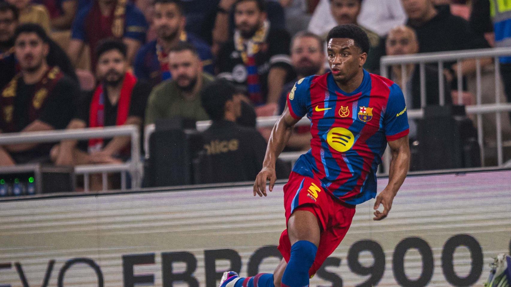 Alejandro Balde durante el Barça-Athletic de Supercopa