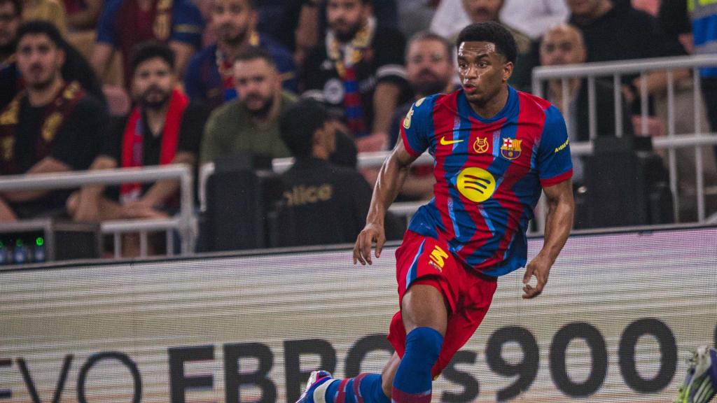 Alejandro Balde durante el Barça-Athletic de Supercopa