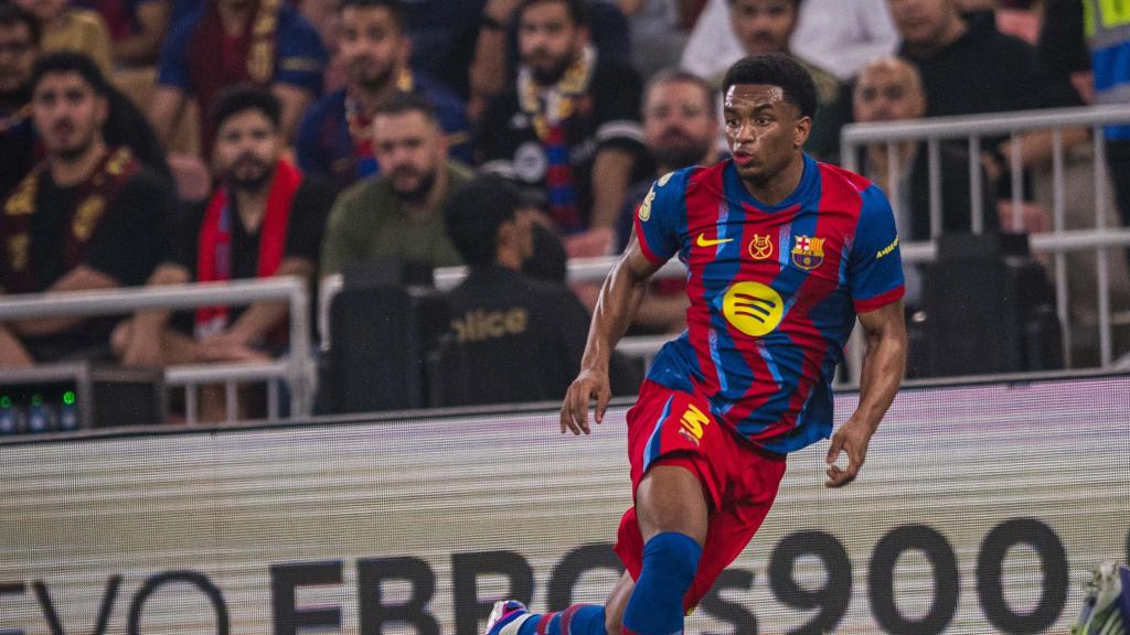 Alejandro Balde durante el Barça-Athletic de Supercopa