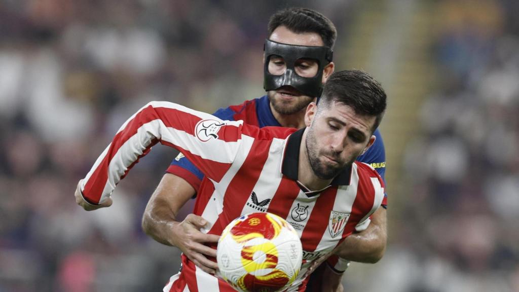 Éric García durante el Barça-Athletic de Supercopa