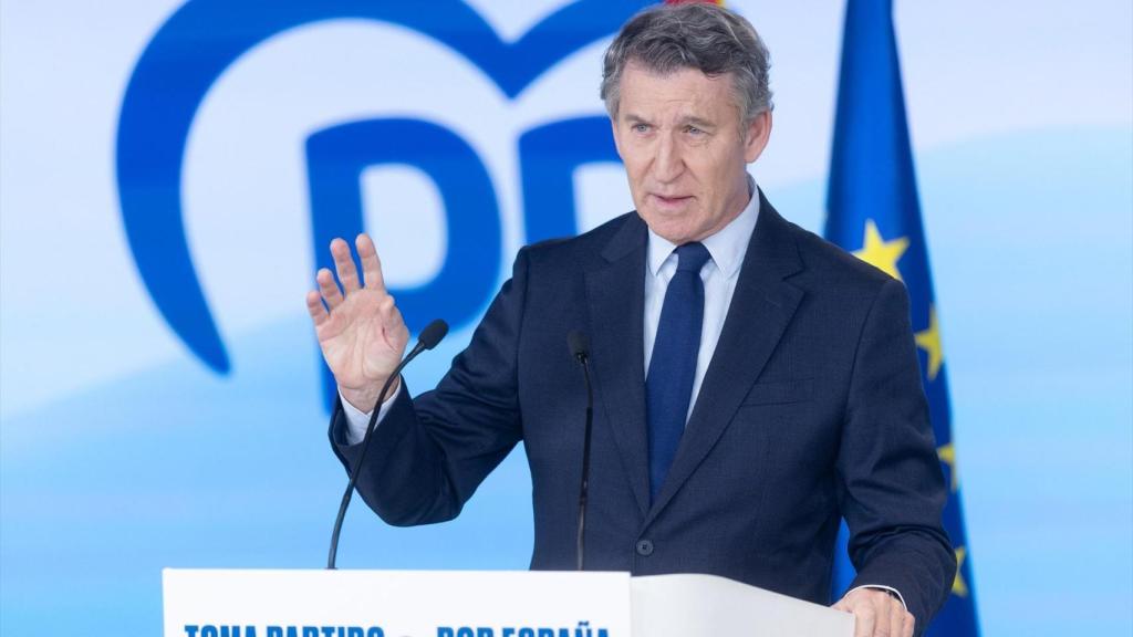 El presidente del Partido Popular, Alberto Núñez Feijóo