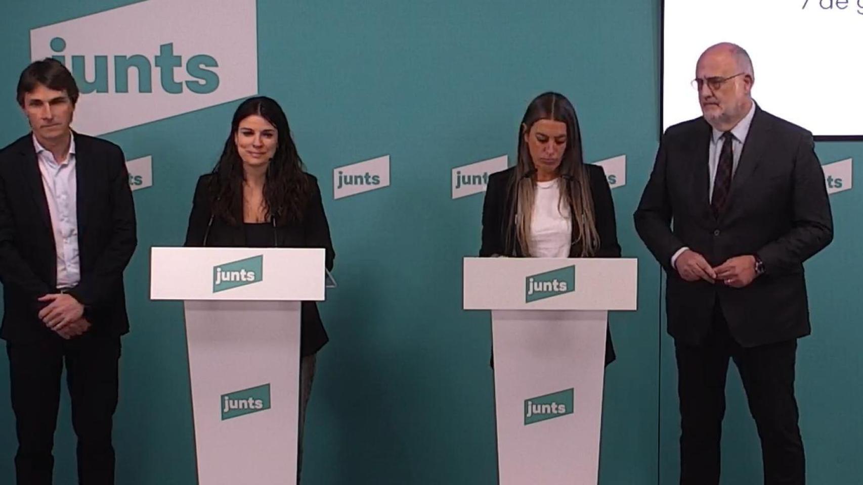 Salvador Vergés, Mònica Sales, Míriam Nogueras y Eduard Pujol