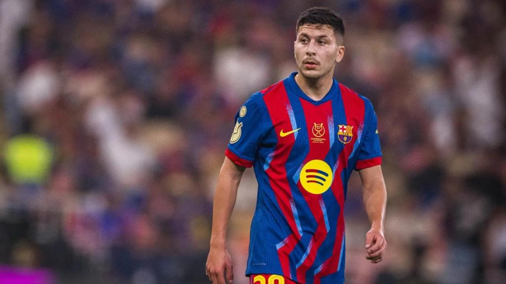 Roony Bardghji durante el Barça-Athletic de la Supercopa