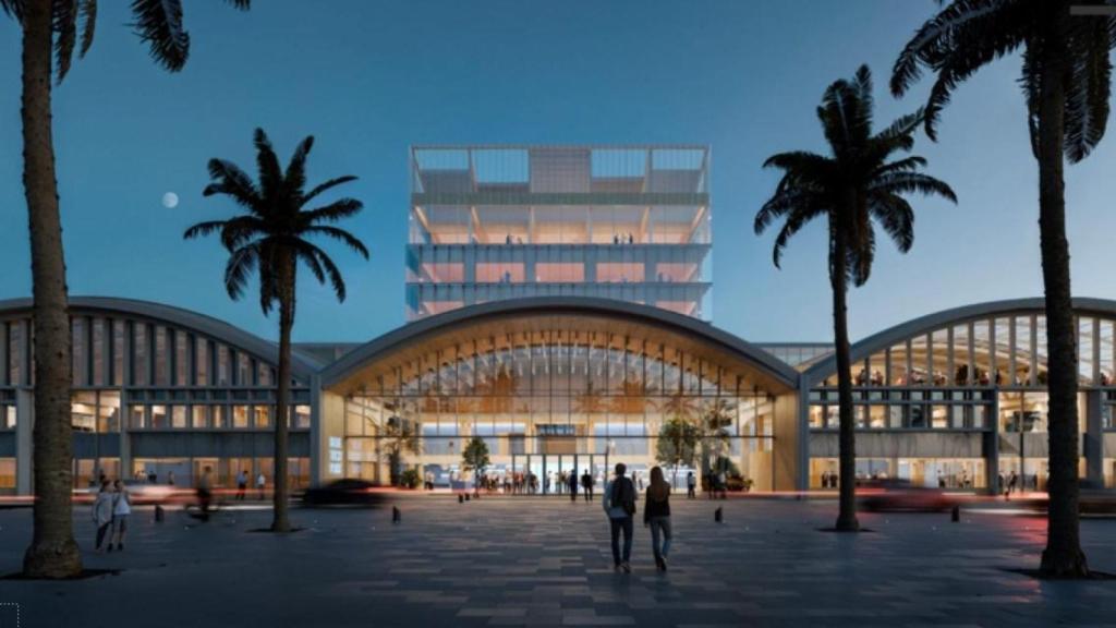 Imatge virtual del futur BlueTechPort al Moll de Sant Bertran