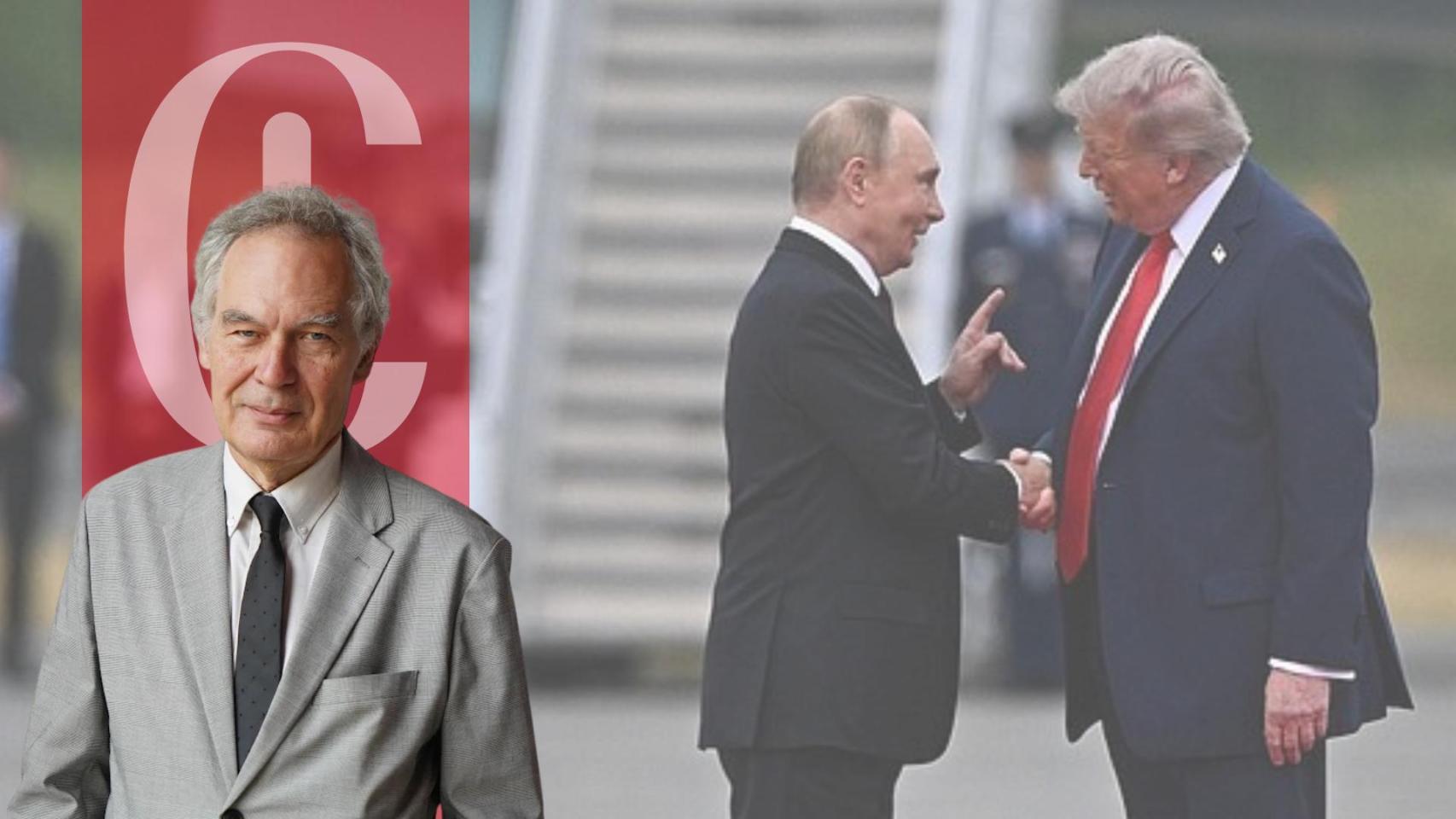 El presidente de Rusia, Vladímir Putin (i), y su homólogo de EEUU, Donald Trump (d)