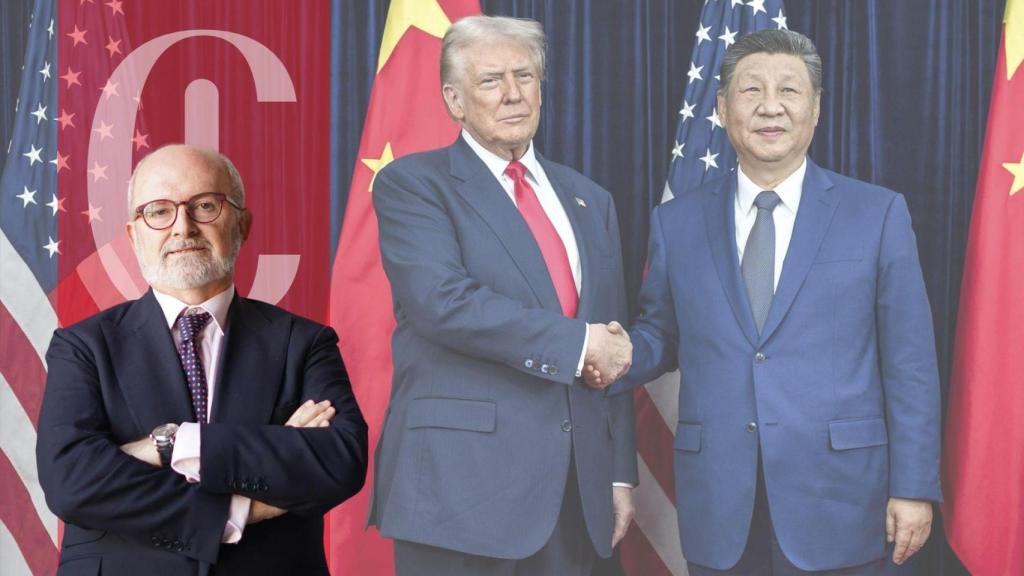 El presidente de EEUU, Donald Trump (i), y su homólogo chino, Xi Jinping (d)