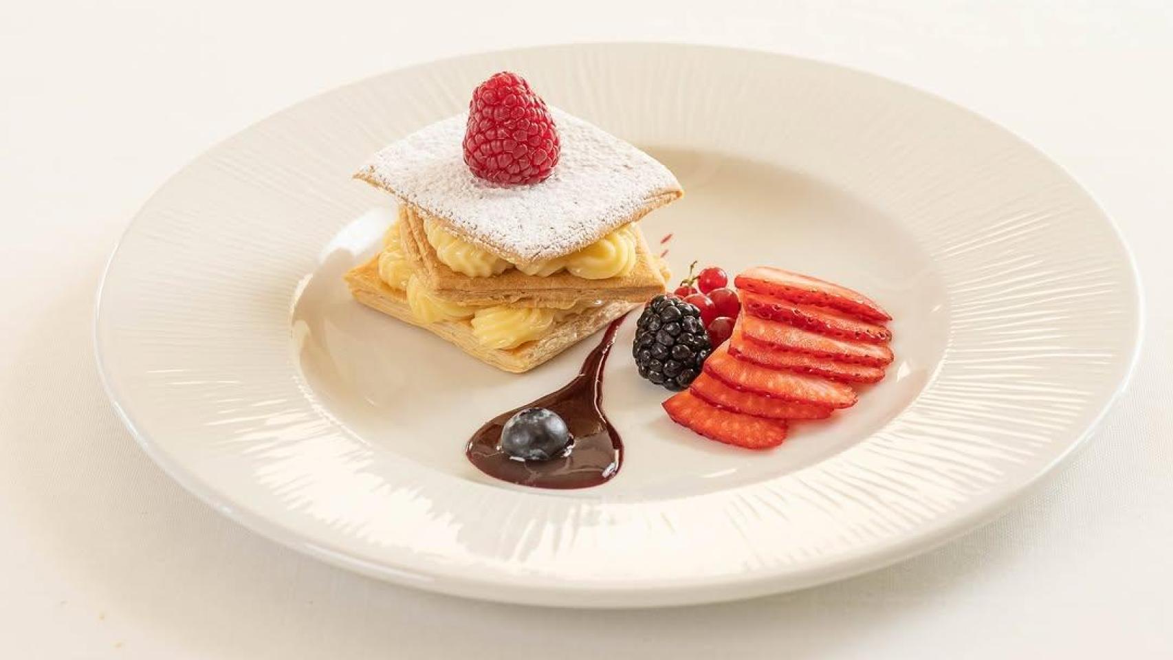 Milhojas del Hotel restaurante Bon Retorn