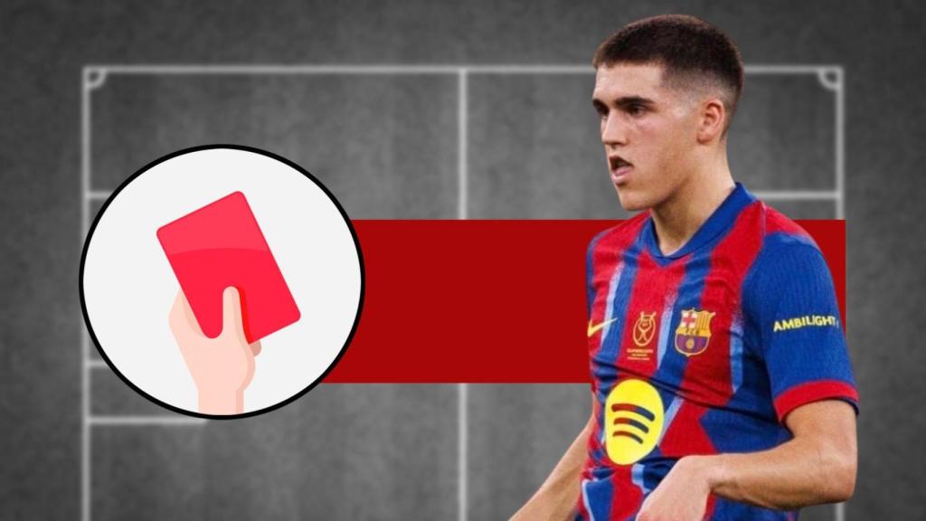 Tarjeta roja de la final de la Supercopa para Pau Cubarsí