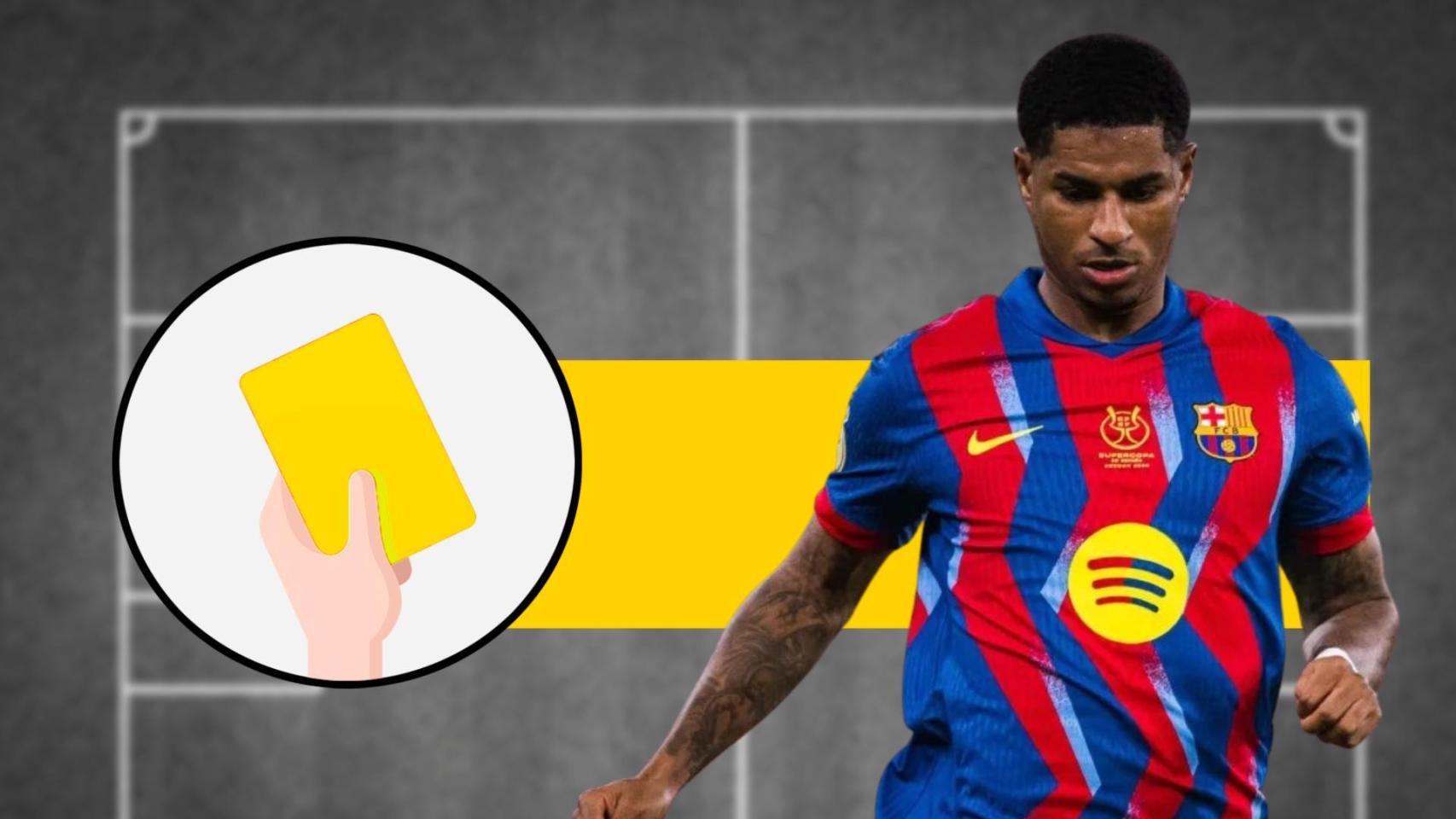 La tarjeta amarilla de la final de la Supercopa para Marcus Rashford