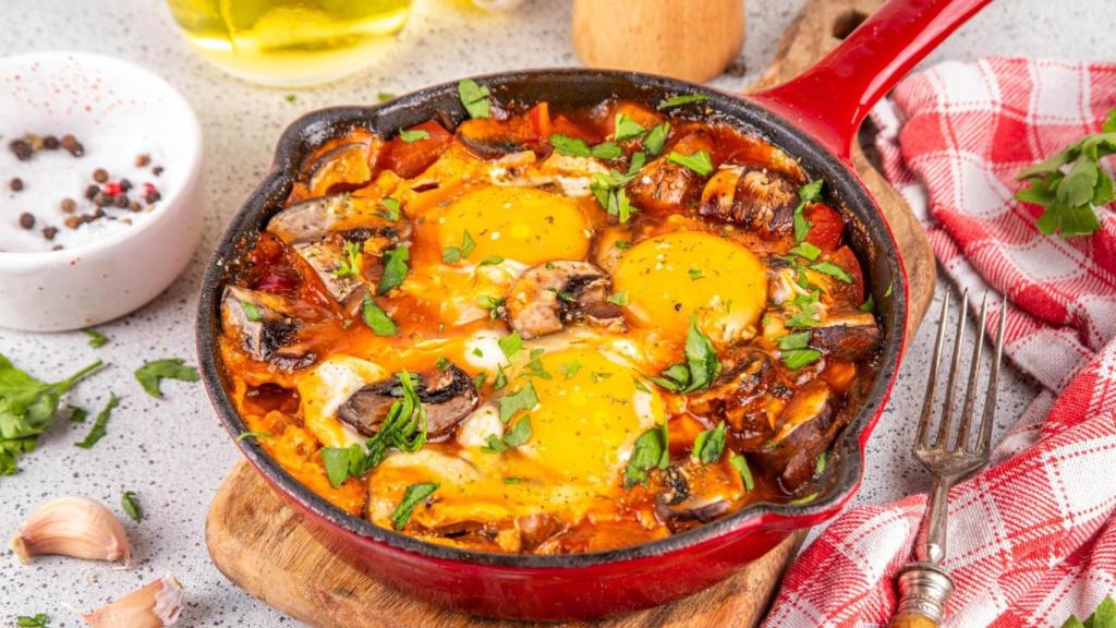Platos con huevos