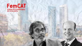 Tatxo Benet y Oriol Guixà en un fotomontaje