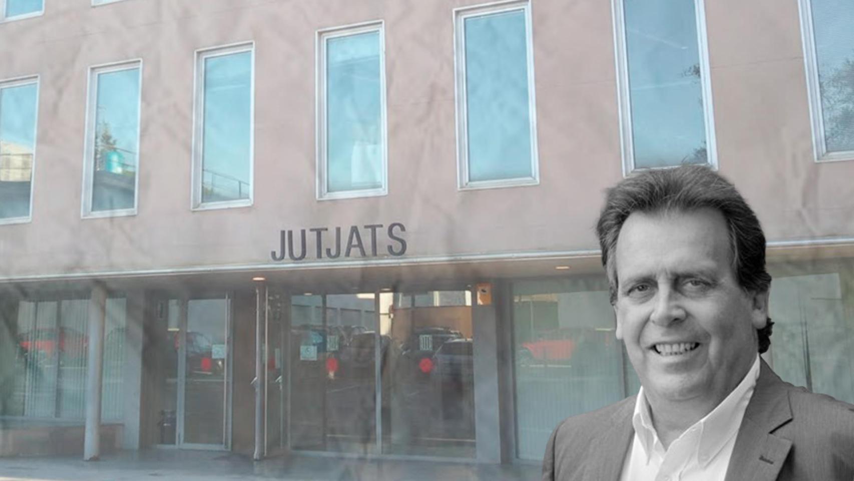 Joan Campolier, alcalde de Santa Susanna, ante los juzgados de Arenys donde declara este martes 13 de enero