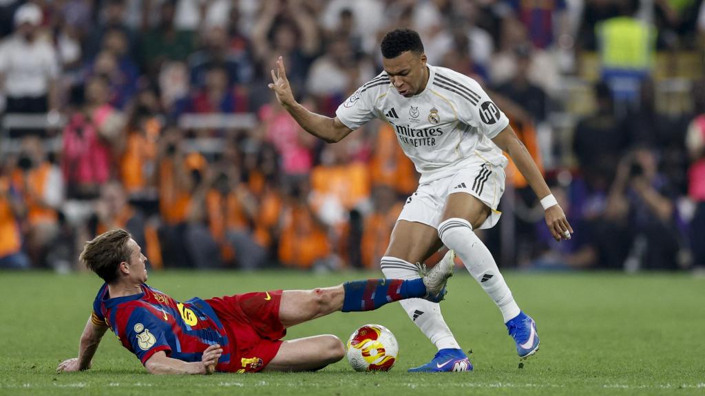 Kylian Mbappé, durante el Valencia-Real Madrid de Liga
