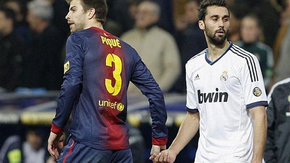 Gerard Piqué y Álvaro Arbeloa