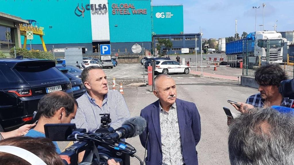 La planta de Global Steel Wire durant una visita del sindicat CCOO / EP