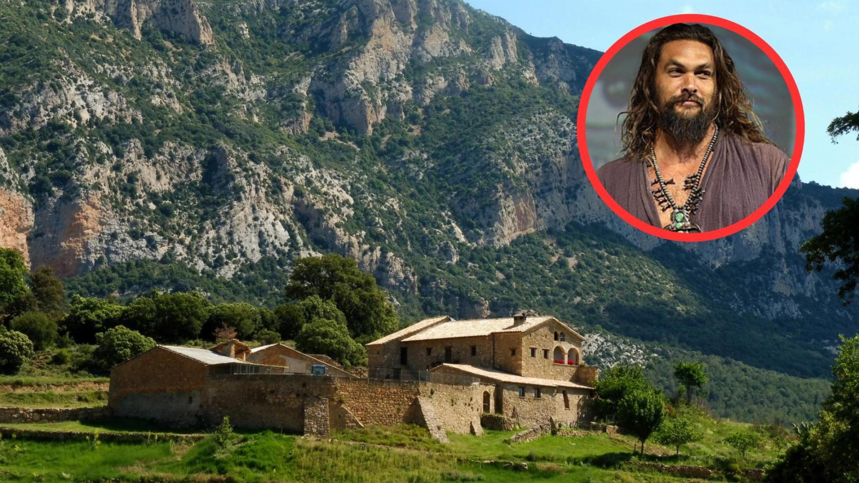 Un montaje con una foto de Peramola y otra de Jason Momoa