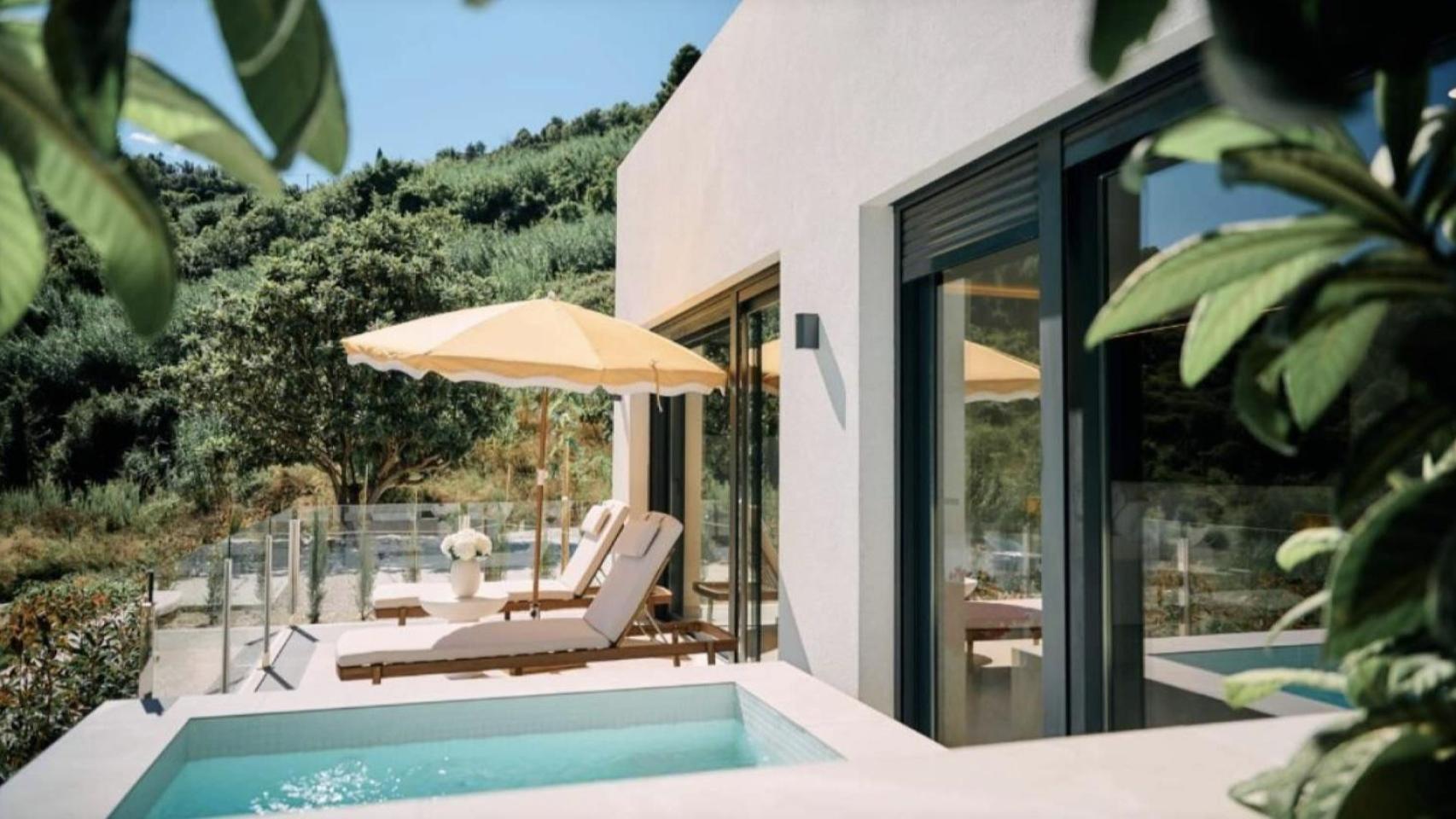 Exterior de una villa turística