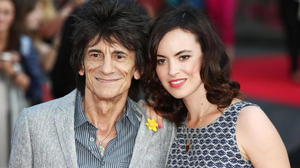 Ronnie Wood al costat de la seva dona Sally Humphreys