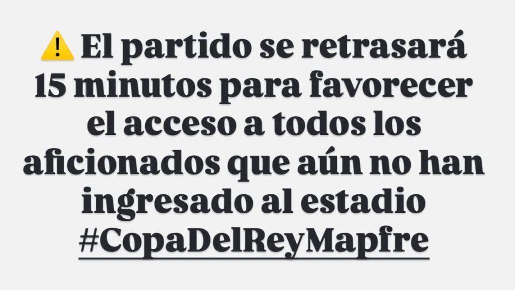 El Racing de Santander dona explicacions sobre el retard del partit de Copa del Rei contra el Barça