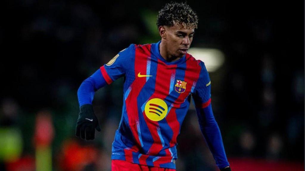 Lamine Yamal en el Racing de Santander-Barça de la Copa del Rei